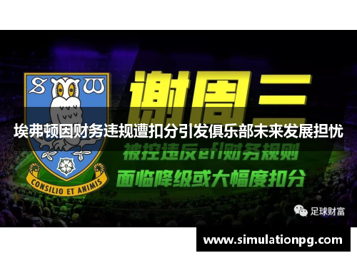 埃弗顿因财务违规遭扣分引发俱乐部未来发展担忧